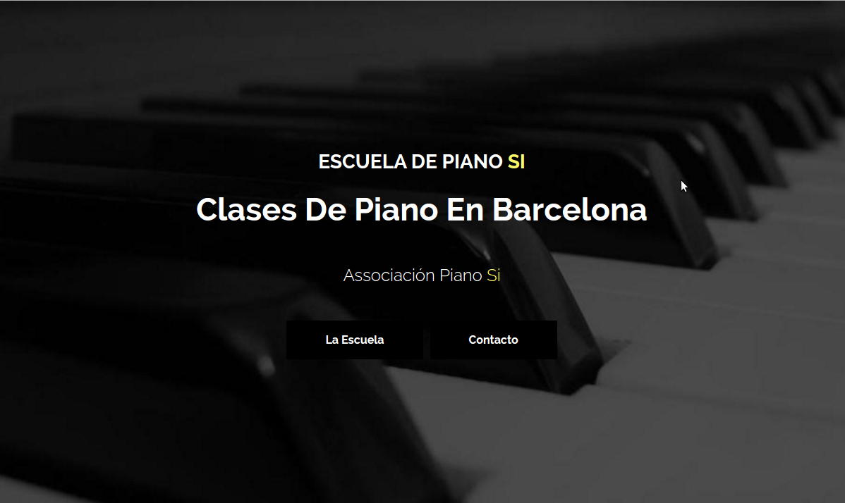 Escuela Si piano